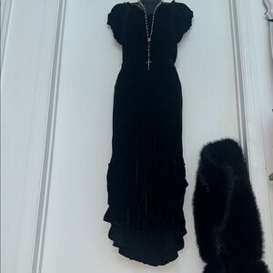 Cowgirls by Mariela Nakk Velvet Black Dress